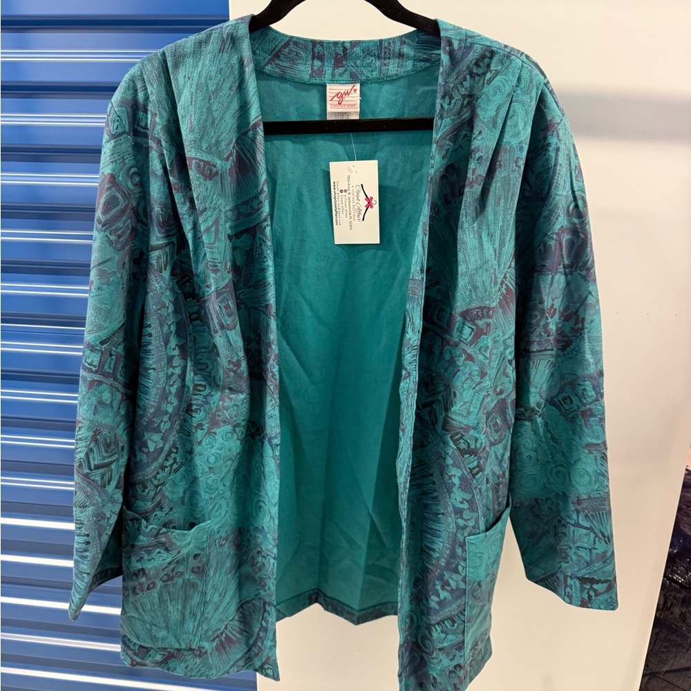 Gitano Teal and Purple Jacket